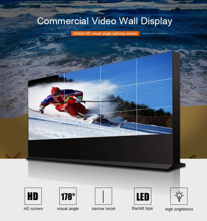 サムスンは55インチのショッピング モールの狭い斜面ビデオ壁TVを導いた