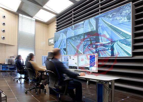 2X3管制室のビデオ壁55" 3.5mmサムスンはHDMI VGA 1080P 700のNitを表示します