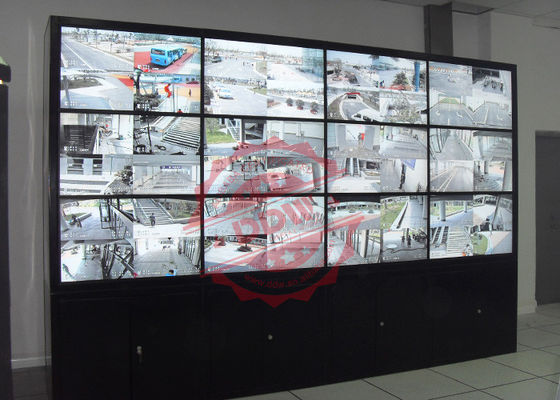 2X3管制室のビデオ壁55" 3.5mmサムスンはHDMI VGA 1080P 700のNitを表示します