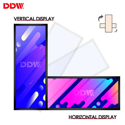 19 24 28 37 43インチの店の壁の台紙の狭い棚の広告スクリーンによって伸ばされる棒LCD表示