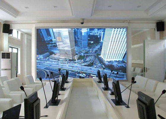 500nits明るい印LGのビデオ壁4x4の多表示屋内導かれたビデオ壁の解決3.5mm