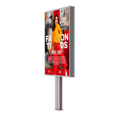 容易な設置 防水 IP65 p6 8000nits スチール 4G システム HDMl との屋外広告 LED 広告板