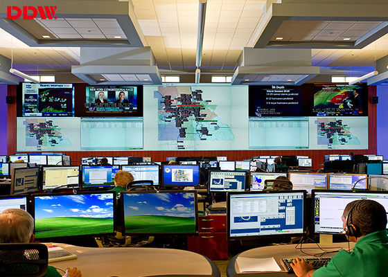 モール管理中心DDW-DV55FHM-NS0のためのビデオ壁3x3 RS232制御55" 5.3 mmの超薄い斜面の表示サムスンの