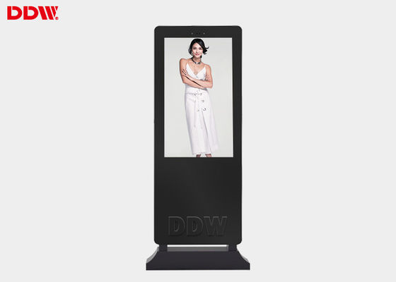 2000 Nits 55" フロア スタンド アウトドア デジタル シグネージ キオスク 扇風機 冷却システム