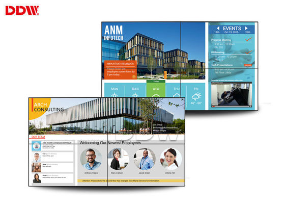 49"ビデオ壁スクリーン、屋外の導かれたビデオ壁超狭いフレームの設計