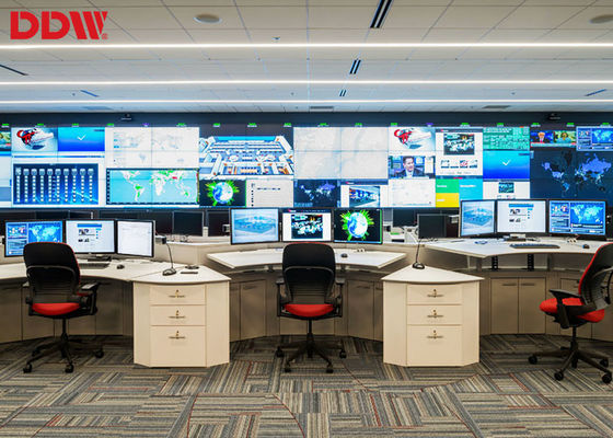 RS232制御モニタのビデオ壁、薄い斜面LCDのビデオ ウォール・ディスプレイ