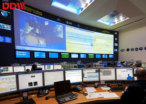 超狭い斜面55インチの壁に取り付けられたビデオ壁/保証CCTVのモニター