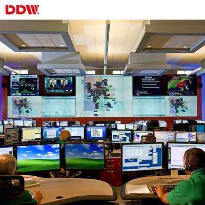 4台の分割された画面のビデオ マトリックス プロセッサ、DIV 3G-SDI信号は2x3ビデオ壁のコントローラーのマトリックスを出力した